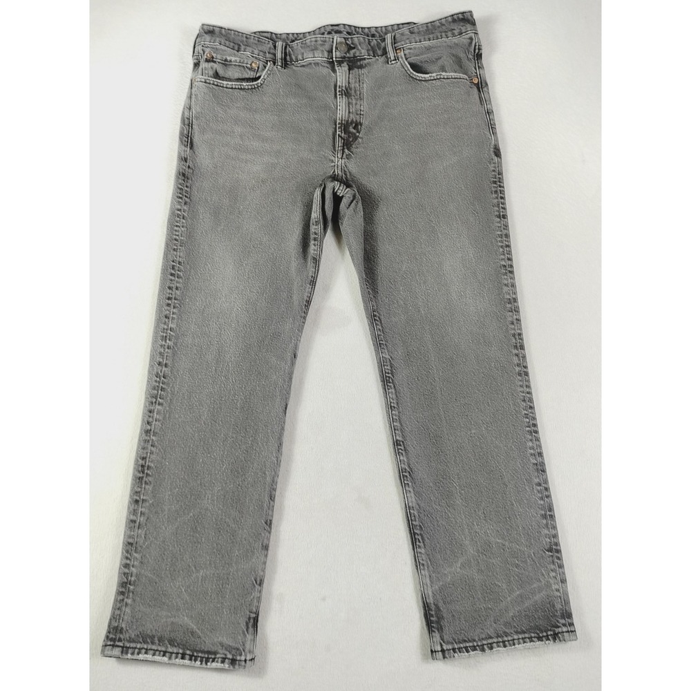American Eagle Jeans Mens 38 Gray Easyflex Regular Fit Distressed Stretch Denim